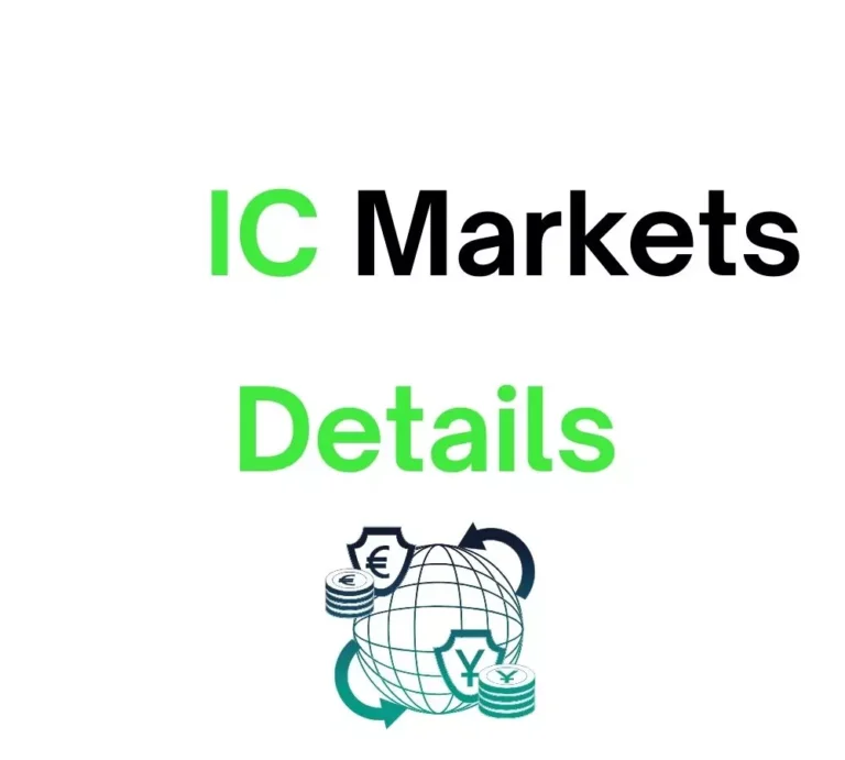 IC Markets logo with details icon – represents broker information and trading features.