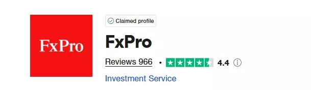 FxPro Trustpilot rating and user feedback overview